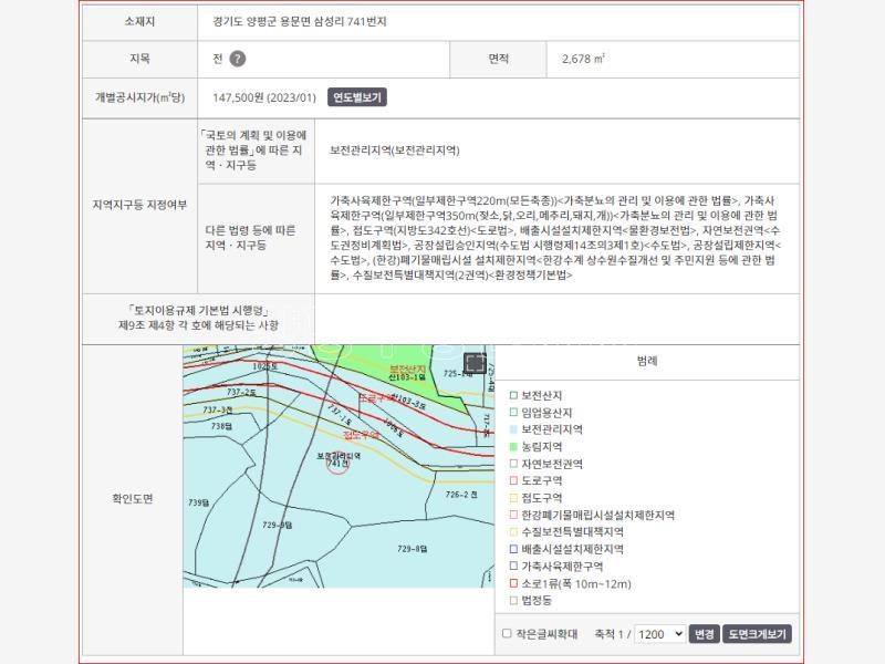 양평군 용문면 삼성리 2차선변  평평한토지 창고_1